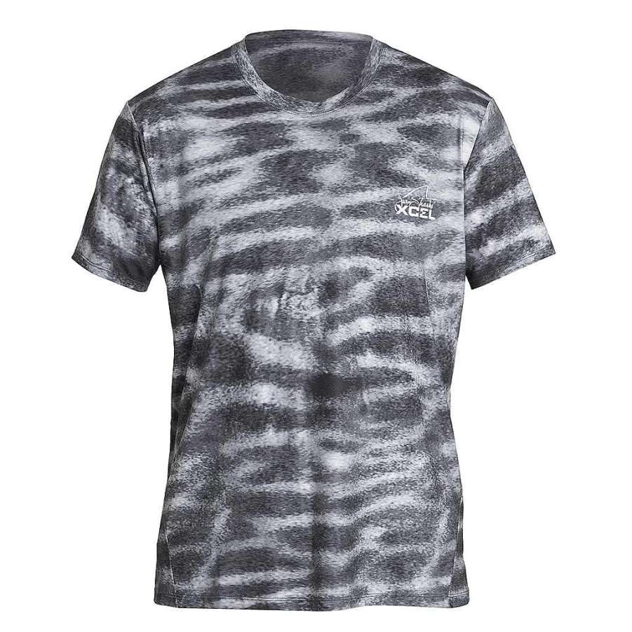 Xcel Men's Tiger Shark VentX Short Sleeve UV Protection Water-Inspired Shirt