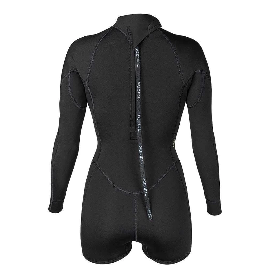 Xcel Women's Axis 2mm Long Sleeve Back Zip Spring Wetsuit with Boy Shorts