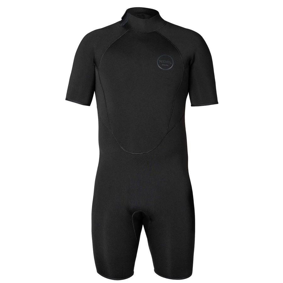 Xcel Men's 3mm Military Axis Springsuit Wetsuit - Black With Stealth Logos
