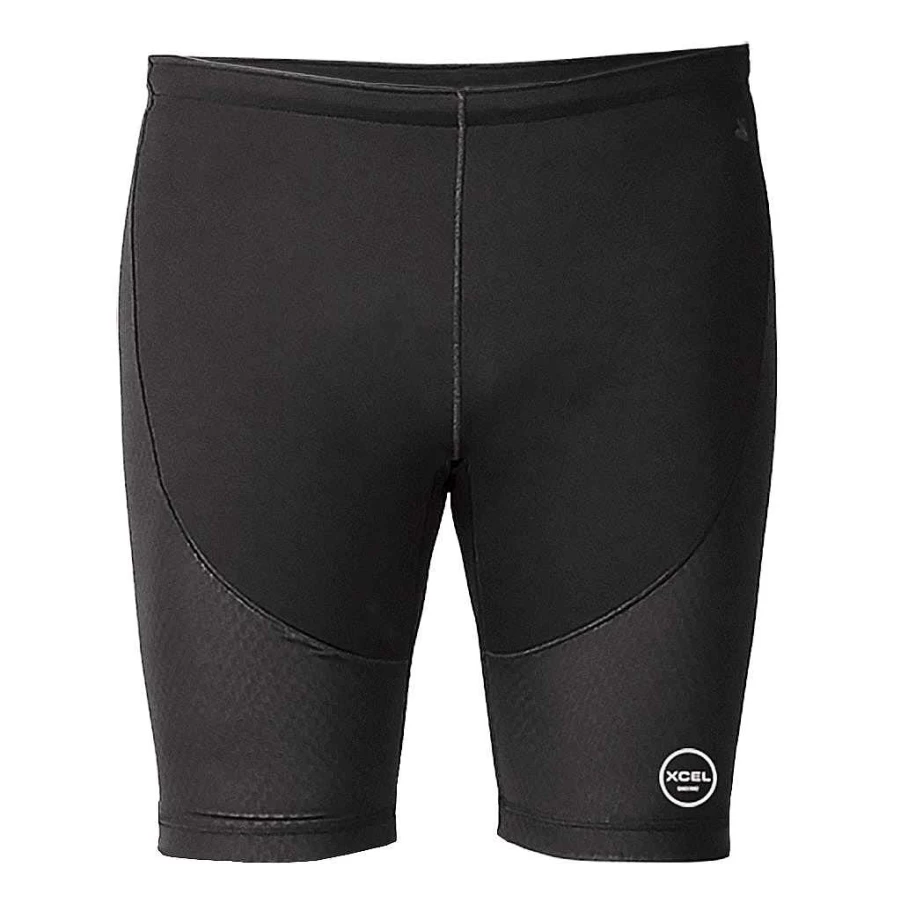 Xcel Men's Black Celliant Paddle Shorts 1mm - Performance Athletic Shorts for Men