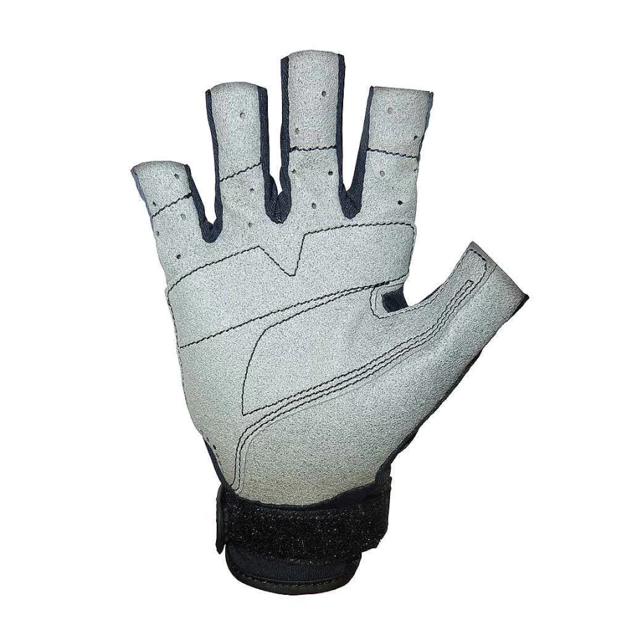 Xcel Men's Black Paddle Glove with Open Fingers & Thumb for Enhanced Grip