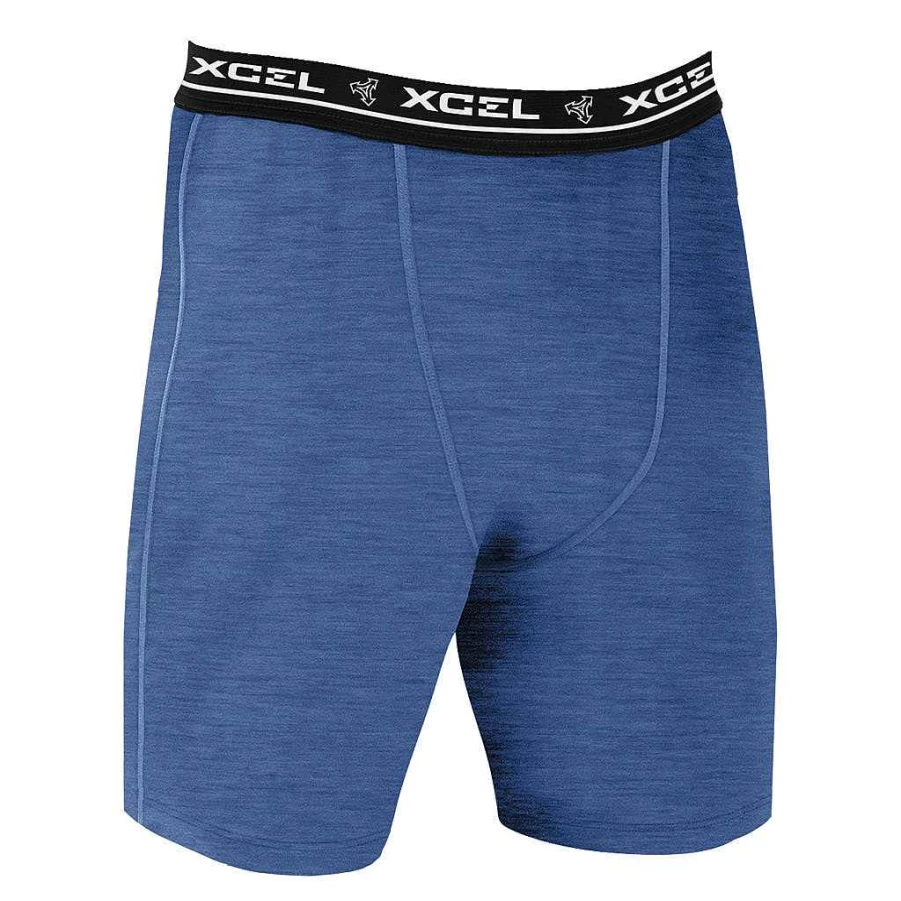 Xcel Youth Heathered Ventx Undershort in Cascade Blue - Breathable Comfort for Active Kids