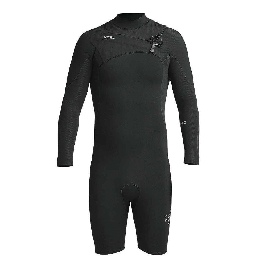 Xcel Men's Comp X 2mm Long Sleeve Springsuit - Black