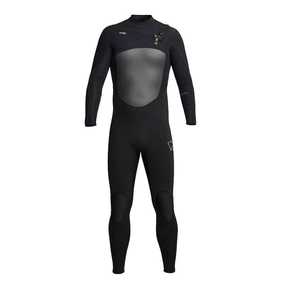 Xcel Men's Infiniti 4/3mm Full Black Wetsuit for Scuba Diving and Surfing
