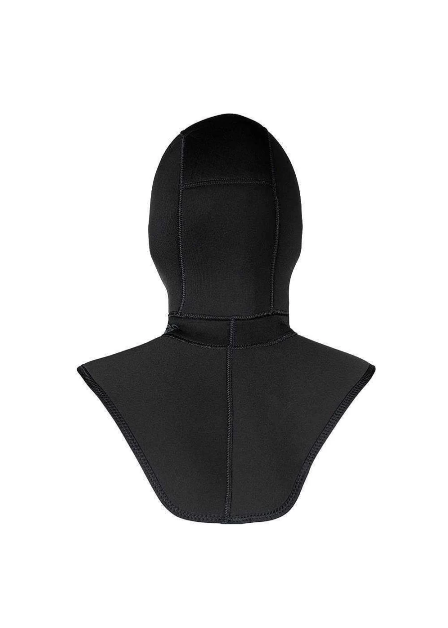 Xcel Men's 6/5mm Hydroflex Dive Hood with Bib - Black