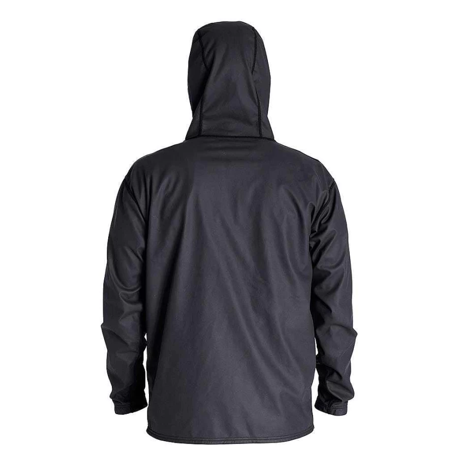 Xcel Men's Black Windbreaker Waterproof Jacket - Lightweight Outdoor Sports Coat