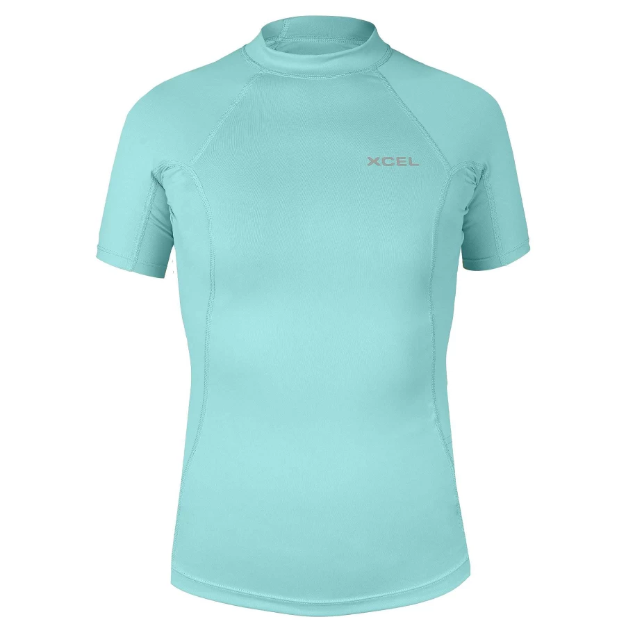 Youth Xcel Premium Stretch Solid Short Sleeve UV Protection Performance Top