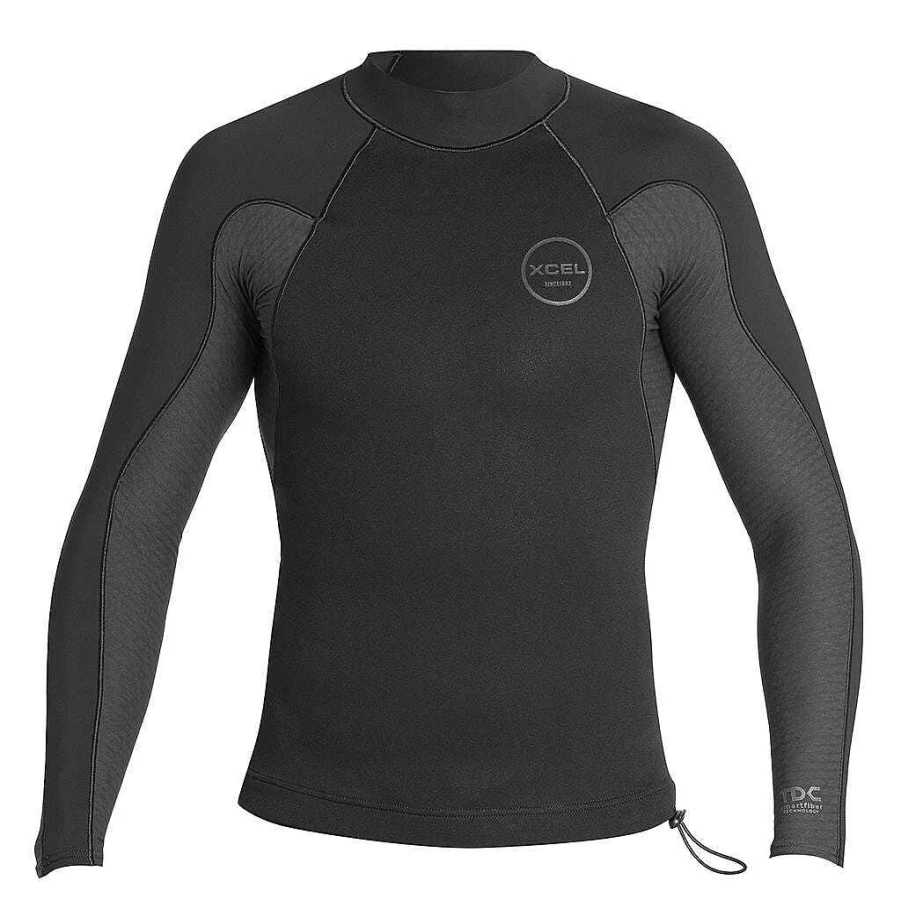 Xcel Men's Comp X Neostretch 0.5mm Black Long Sleeve Wetsuit Jacket