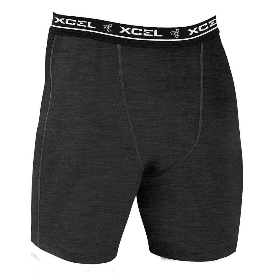 Xcel Men's Heather Black VentX Undershorts - Moisture-Wicking & Breathable