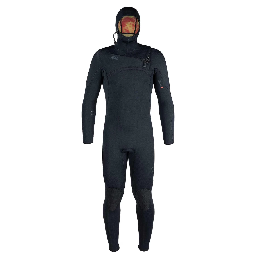 Xcel Men's 5.5/4.5mm Black Hooded Full Wetsuit for Scuba Diving & Surfing