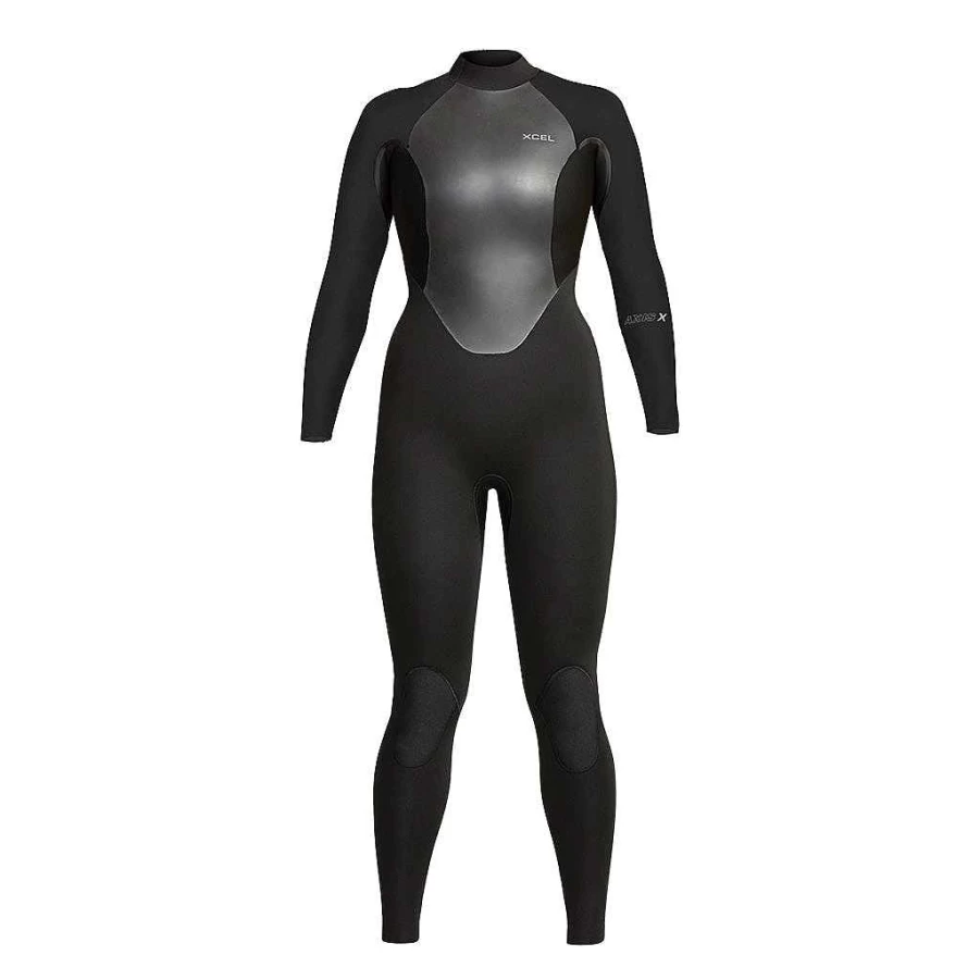 Xcel Women's Black Axis X 4/3mm Full Wetsuit with Back Zip