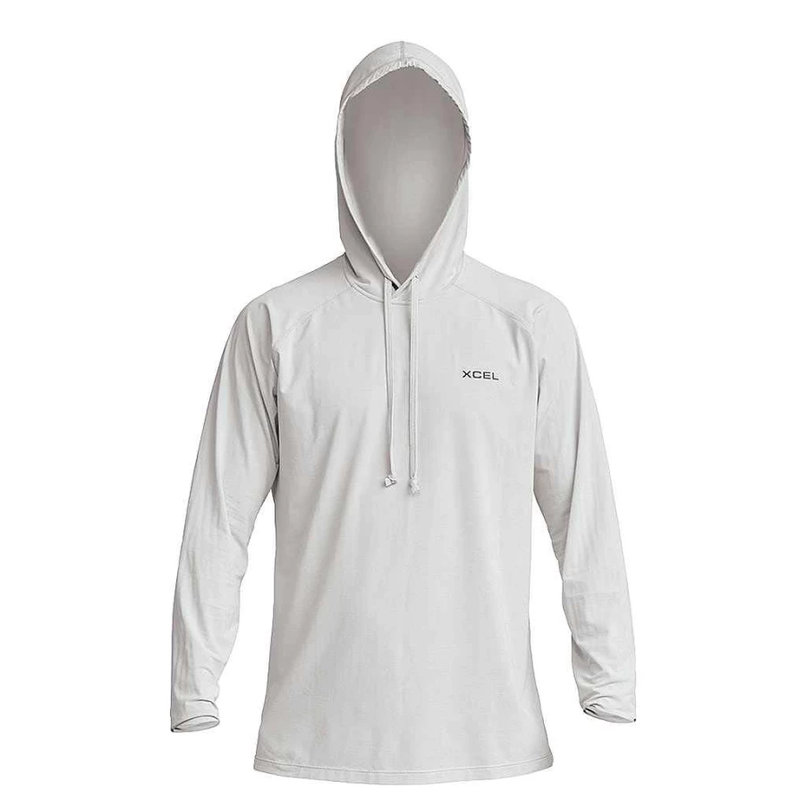 Xcel Men's Heathered VentX Hooded Pullover UV Protection Sweatshirt
