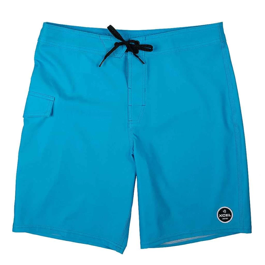 Xcel Men's 19" Competition Boardshorts - Quick-Dry Swim Trunks for Surfing & Swimming