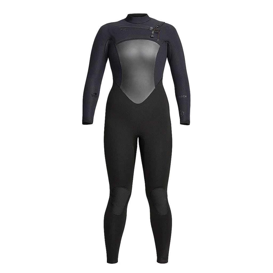 Xcel Women's Black 4/3mm Drylock Full Wetsuit for Cold Water Surfing