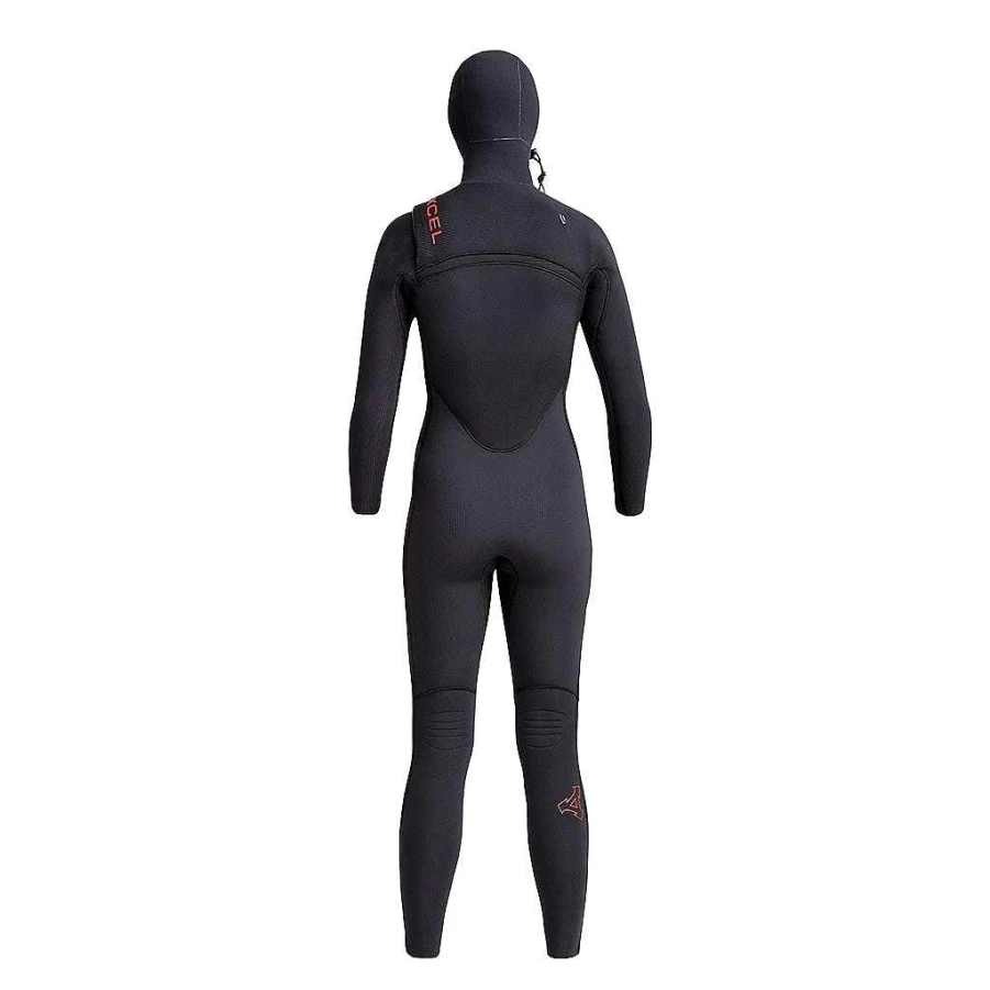 Xcel Women's Black 4.5/3.5mm Front Zip Hooded Full Wetsuit