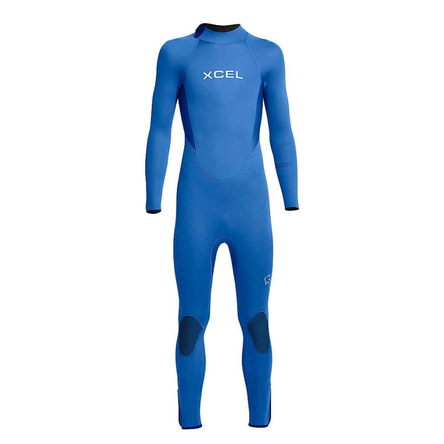 Xcel Youth Axis Back Zip 4/3mm Full Wetsuit for Kids - Warm & Flexible Neoprene Swimwear
