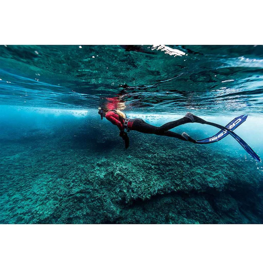 Xcel Women's Black/Red Coral Print Ocean Ramsey Water Inspired 2mm Long Sleeve Back Zip Springsuit Wetsuit
