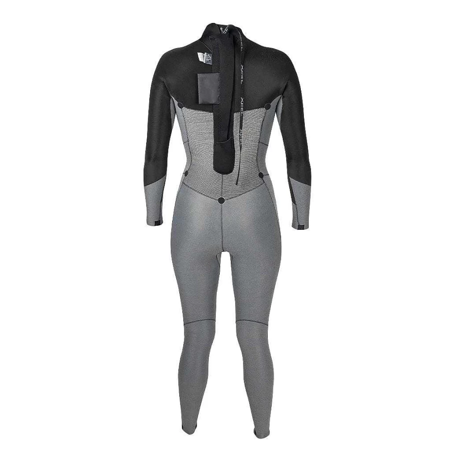 Xcel Women's Axis 5/4mm Back Zip Full Wetsuit - Black/Black Flower