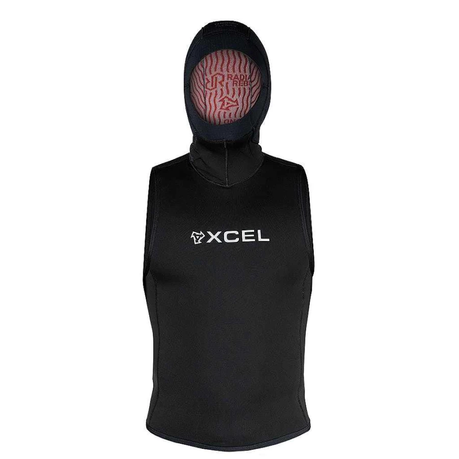 Xcel Men's 4mm Thermoflex Hooded Dive Vest with 3mm Neoprene Jacket - Black