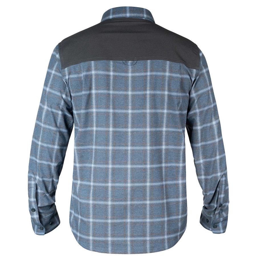 Xcel Men's Flannel Shirt - Soft Plaid Long Sleeve Button-Down for Men