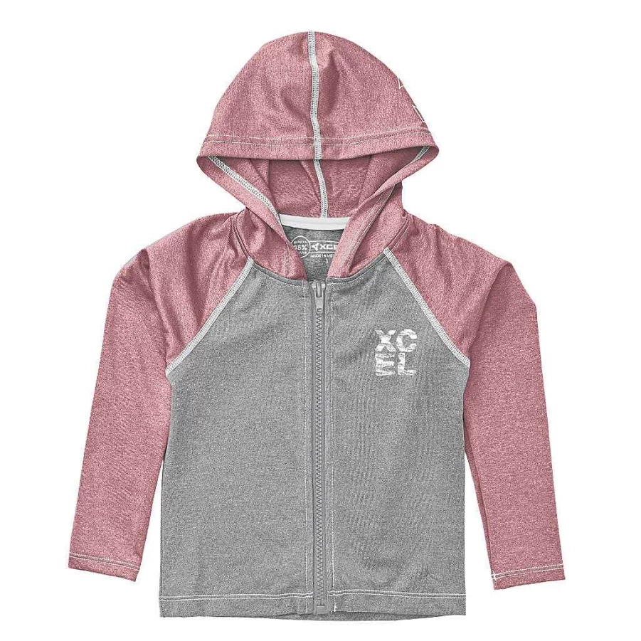 Xcel Youth Premium Stretch UV Protection Zip-Up Hoodie for Toddlers