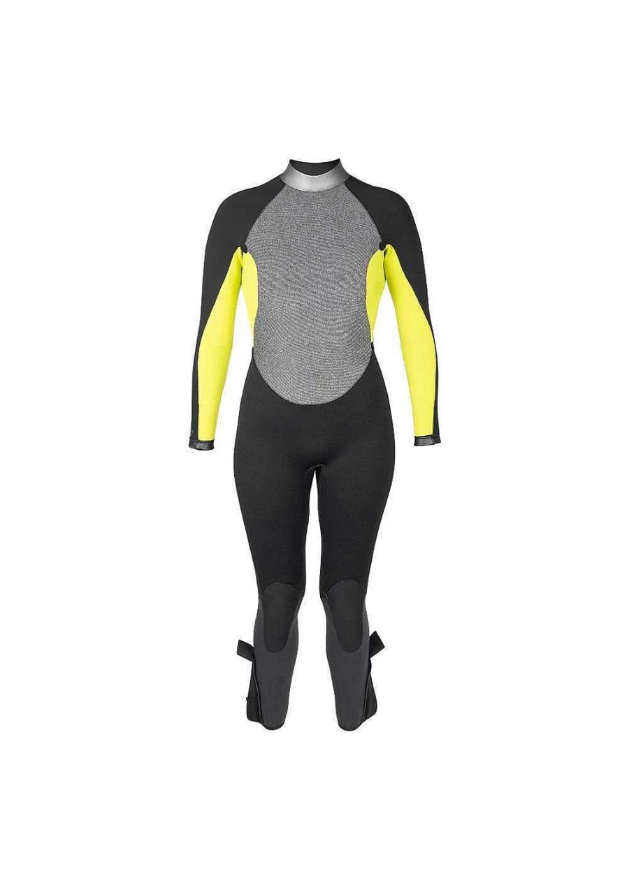 Xcel Women's 7/6mm Hydroflex Full Wetsuit - Black/Whale Shark for Scuba Diving & Water Sports