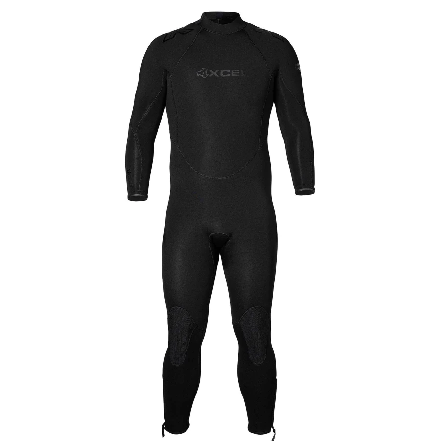 Xcel Men's 5/4mm Military Thermoflex Fullsuit Wetsuit - Black With Stealth Logos