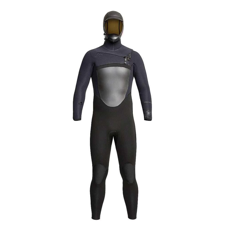 Xcel Men's Black 5/4mm Drylock Hooded Full Wetsuit for Cold Water Diving
