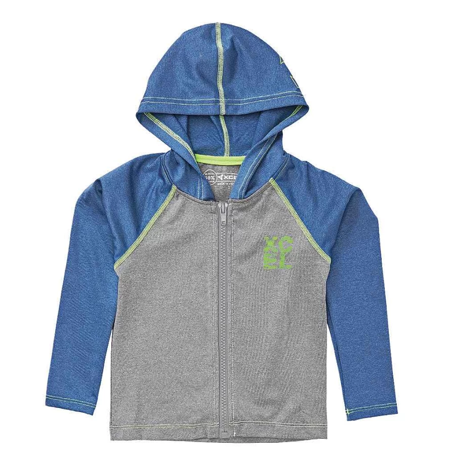 Xcel Youth Premium Stretch UV Protection Zip-Up Hoodie for Toddlers