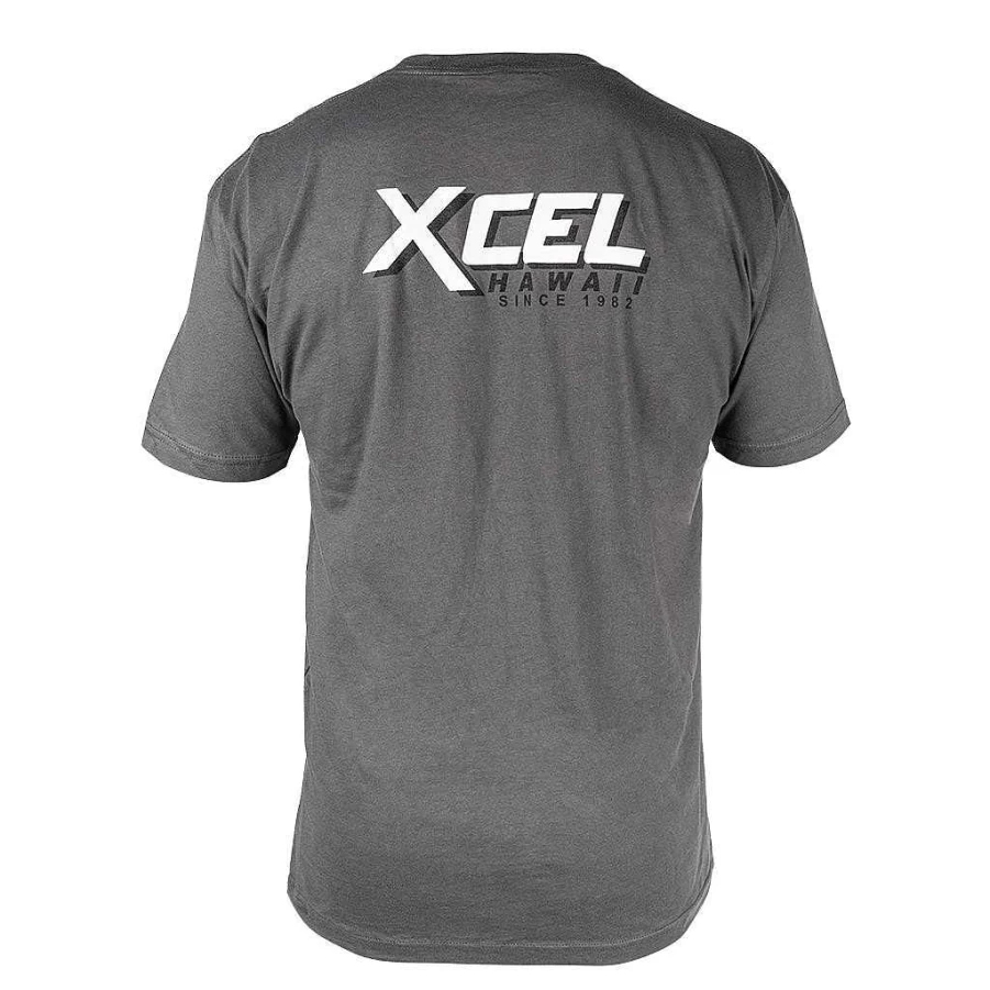 Men's Xcel Retro Short Sleeve T-Shirt in Heavy Metal Color - OG Style Tee