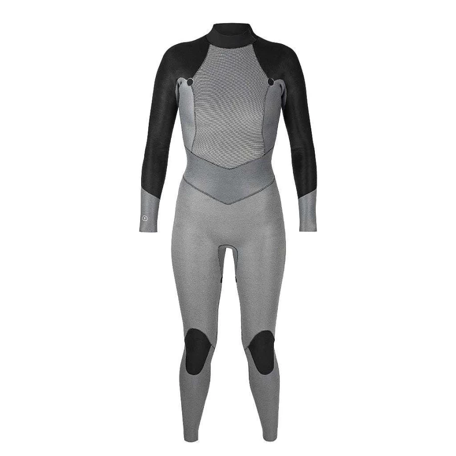 Xcel Women's Axis 3/2mm Back Zip Full Wetsuit - Black/Tinfoil/Mesa Rose