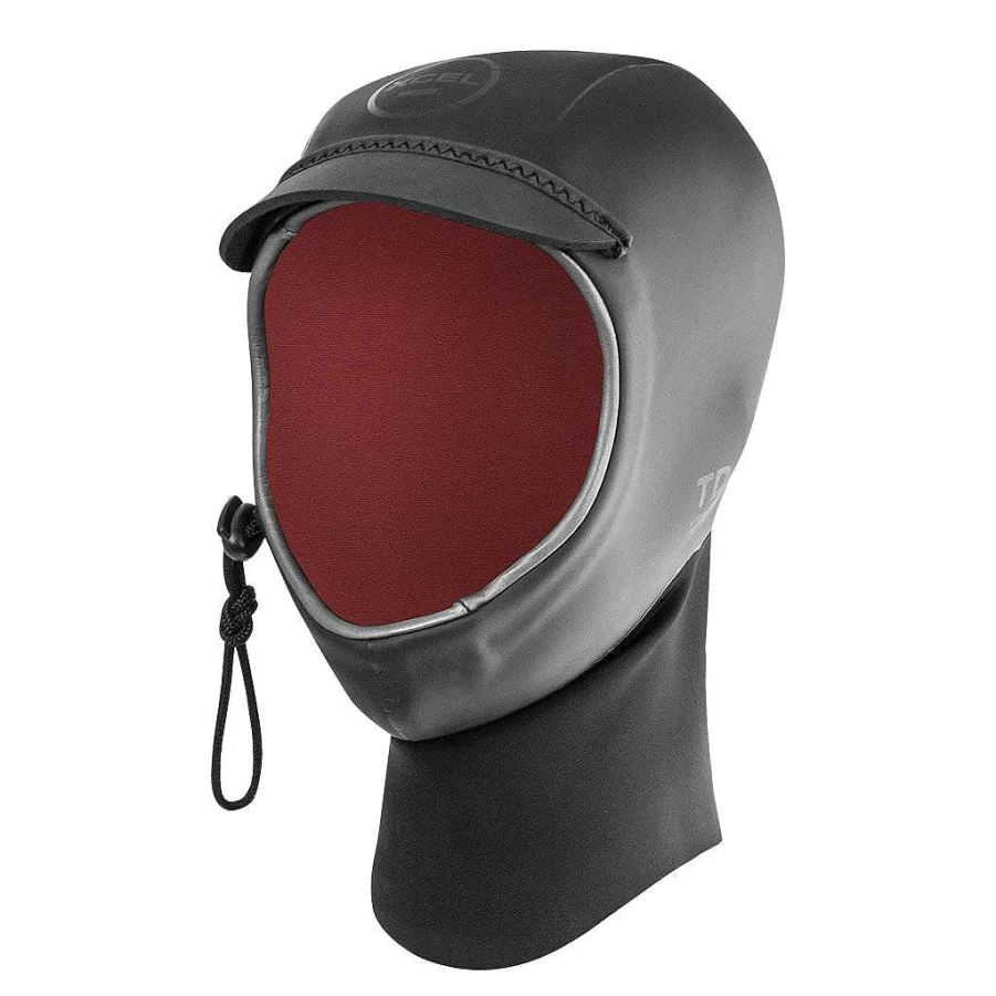 Xcel Men's Black Drylock Hood 2mm with Bill & Neck Dam for Water Protection