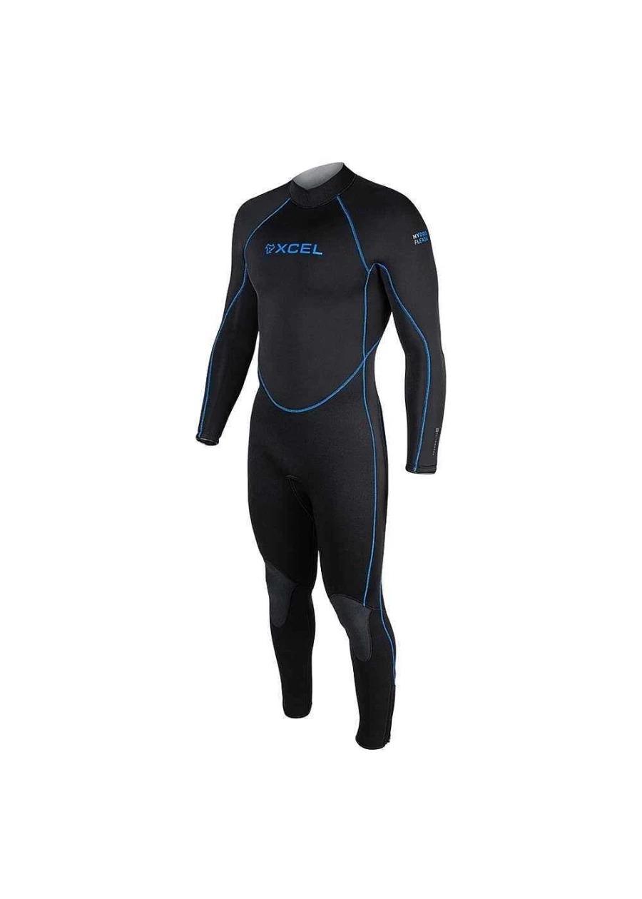 Xcel Men's 7/6mm Hydroflex Black Full Wetsuit for Diving