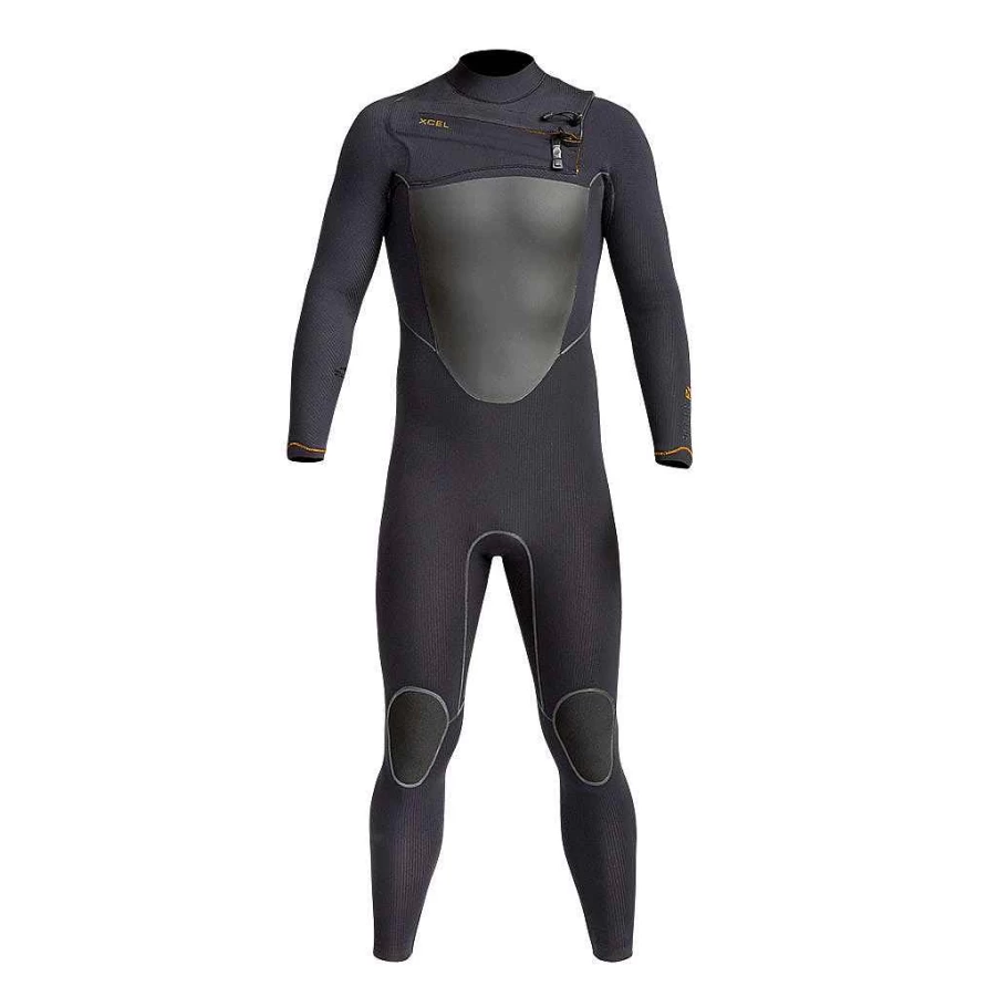 Xcel Men's Black Drylock X 4/3mm Full Wetsuit for Cold Water Surfing