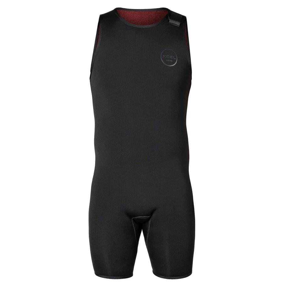 Xcel Men's Military Axis 3mm Neoprene Short John Wetsuit - Black With Stealth Logos
