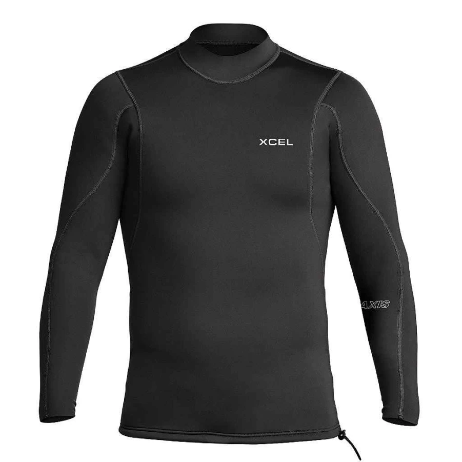 Xcel Men's Black Axis 2mm Long Sleeve Jacket for Water Sports