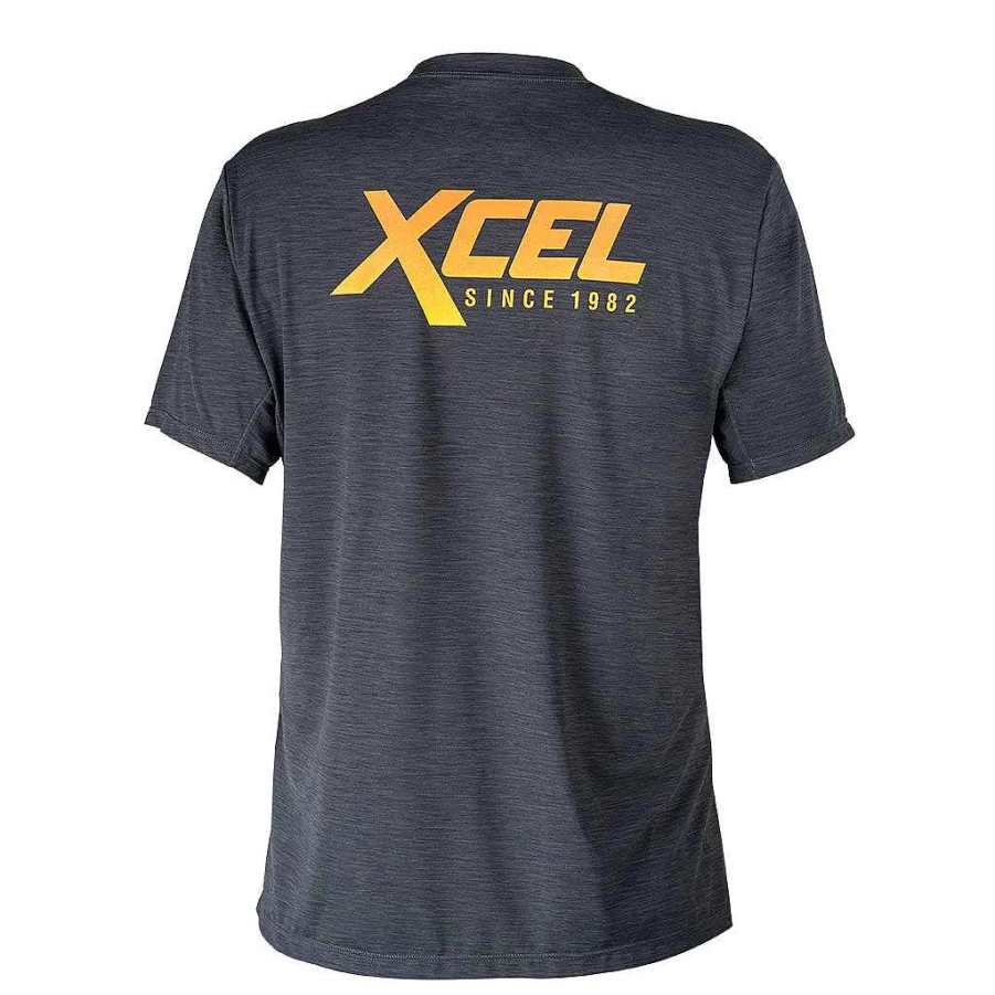 Xcel Men's Black Retro Short Sleeve Relaxed Fit UV Protection T-Shirt