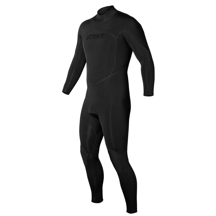 Xcel Men's 4/3mm Military Recon Fullsuit Wetsuit - Black With Stealth Logos