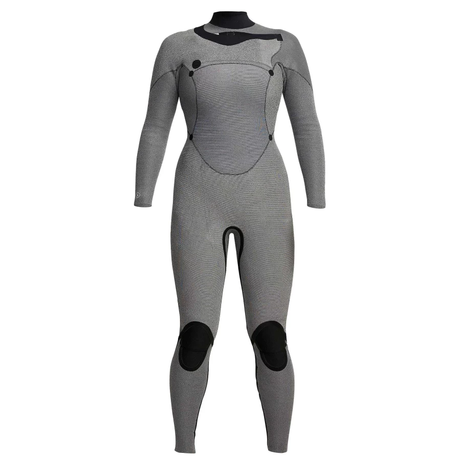 Women's Xcel Axis X 3/2mm Front Zip Full Wetsuit - Black/Blue Tie Dye Neoprene Suit for Surfing & Diving