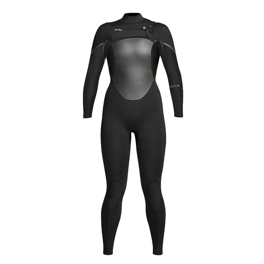 Xcel Women's Black Axis X 4/3mm Front Zip Full Wetsuit for Surfing & Diving