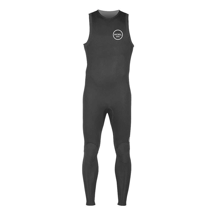 Xcel Men's Axis 2mm Black Long John Wetsuit for Diving and Surfing