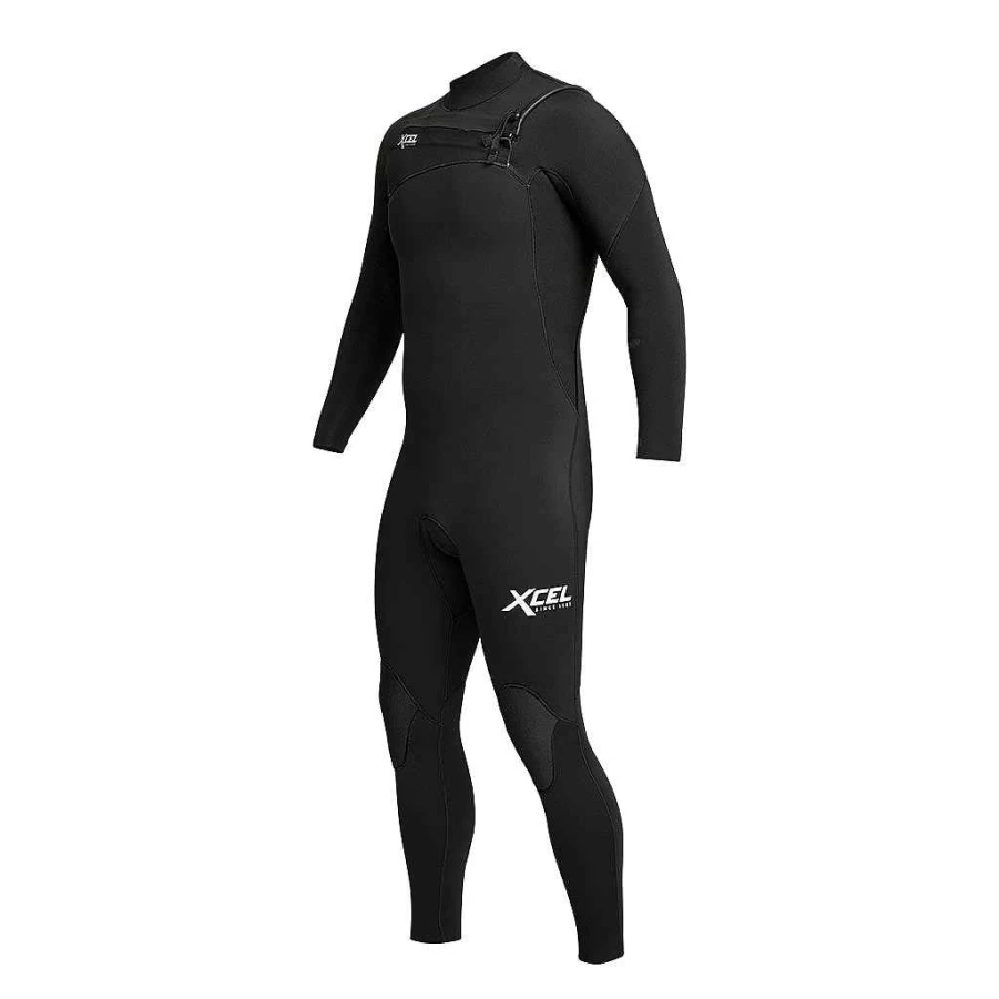 Xcel Men's 4/3mm Black Full Wetsuit - Comp Series for Cold Water Surfing