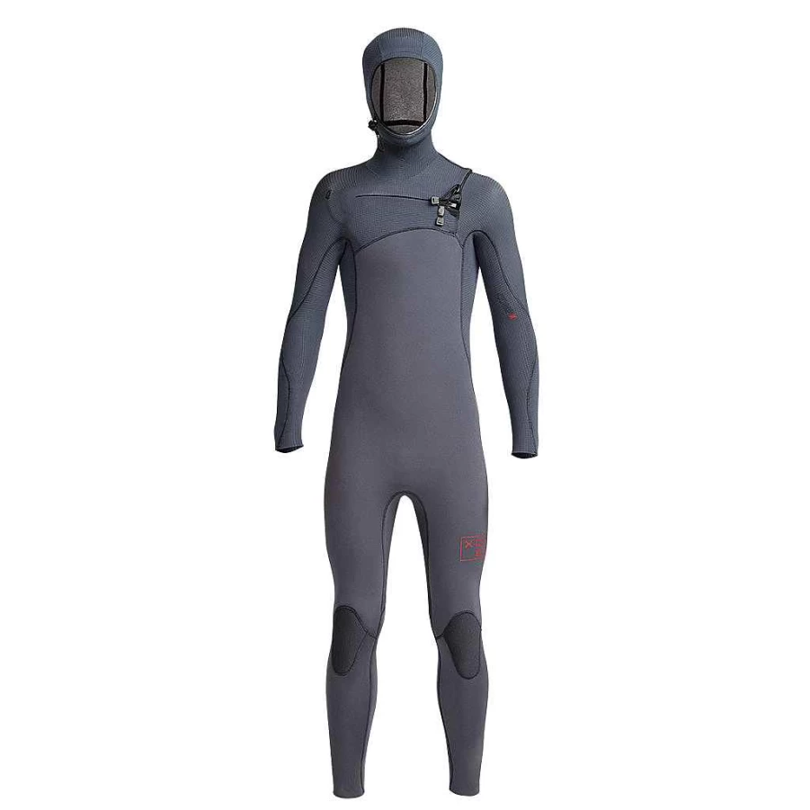 Xcel Youth Gunmetal Kids' 4.5/3.5mm Hooded Full Wetsuit for Cold Water Protection
