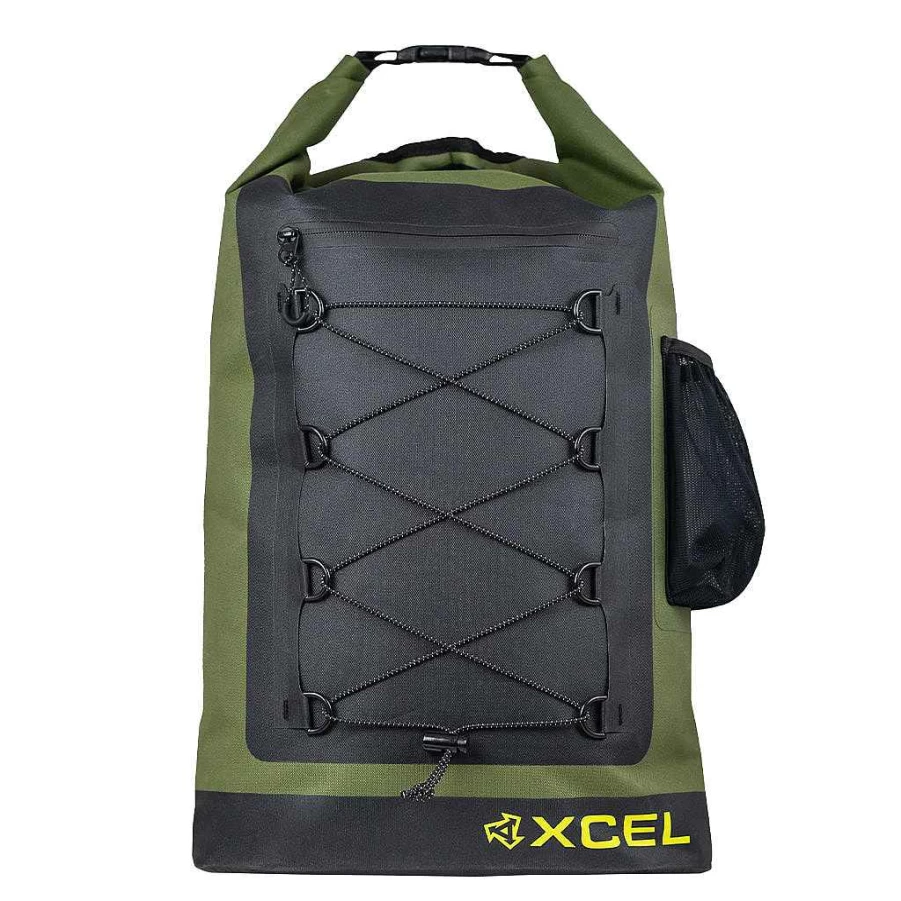 Xcel Men's 30L Olive Dry Pack Wetsuit Bag for Surfing & Water Sports