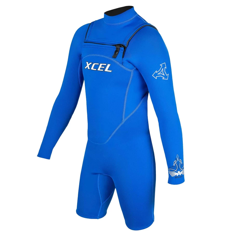 Xcel Men's Royal Blue Long Sleeve Spring Wetsuit 2mm - Archy's Garage Design