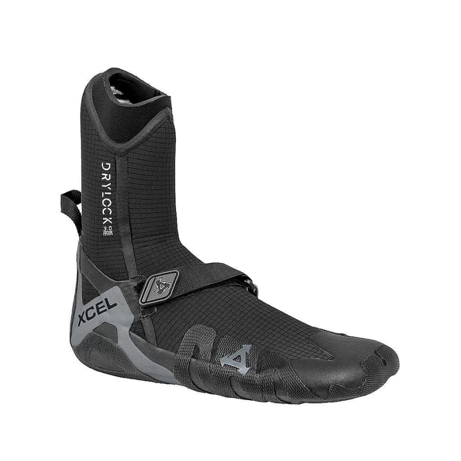 Xcel Men's Drylock Round Toe Boot 3mm - Black/Grey Waterproof Work Boots