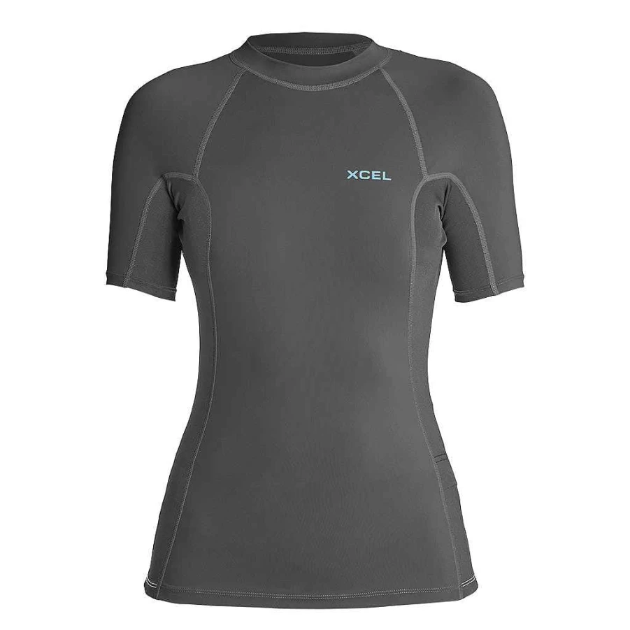 "Xcel Women's UV Protection Stretch Short Sleeve Performance Top – Premium Athletic Fit"